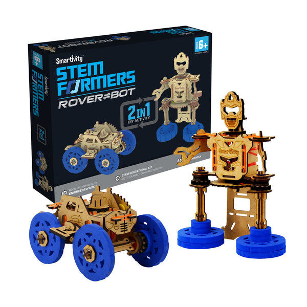 Smartivity STEMFormer (Windup car+Robot) - Buy - Pakronics®- STEM Educational kit supplier Australia- coding - robotics