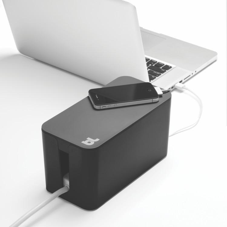 Bluelounge CableBox Mini - Black - Buy - Pakronics®- STEM Educational kit supplier Australia- coding - robotics