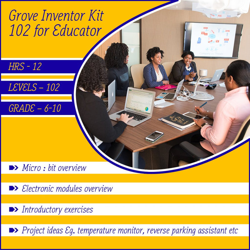Micro:bit Grove Inventor online course 102 for educator (e-course) - Buy - Pakronics®- STEM Educational kit supplier Australia- coding - robotics