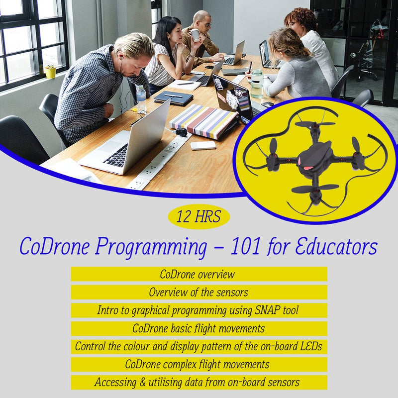 CoDrone Programming 101 for teacher (e-course) - Buy - Pakronics®- STEM Educational kit supplier Australia- coding - robotics