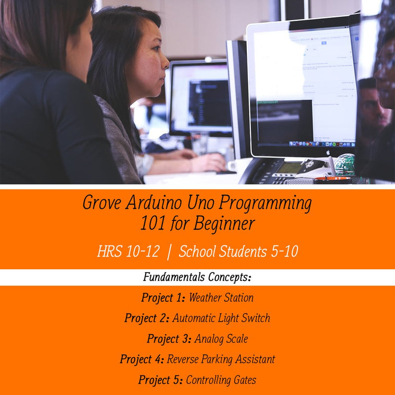 Grove starter kit for Arduino in classroom (e-course) - Buy - Pakronics®- STEM Educational kit supplier Australia- coding - robotics