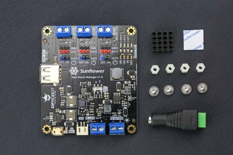 Sunflower: Solar Power Manager 9V/12V/18V - Buy - Pakronics®- STEM Educational kit supplier Australia- coding - robotics