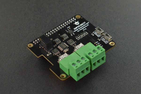 Products Dual-channel RS485 Expansion Hat for Raspberry Pi 4B