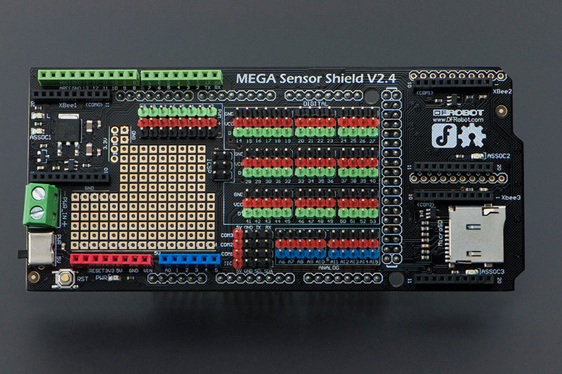 Mega Sensor Shield V2.4 (Compatible with Arduino Mega) - Buy - Pakronics®- STEM Educational kit supplier Australia- coding - robotics