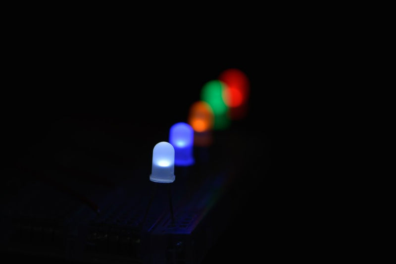 LED Pack (50 pcs) Diffused 5mm - Buy - Pakronics®- STEM Educational kit supplier Australia- coding - robotics