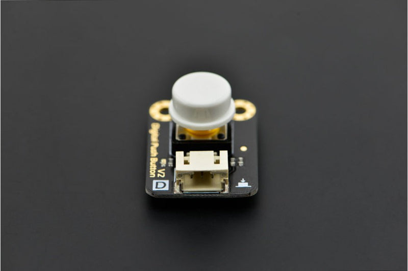 Gravity:Digital Push Button (White) - Buy - Pakronics®- STEM Educational kit supplier Australia- coding - robotics
