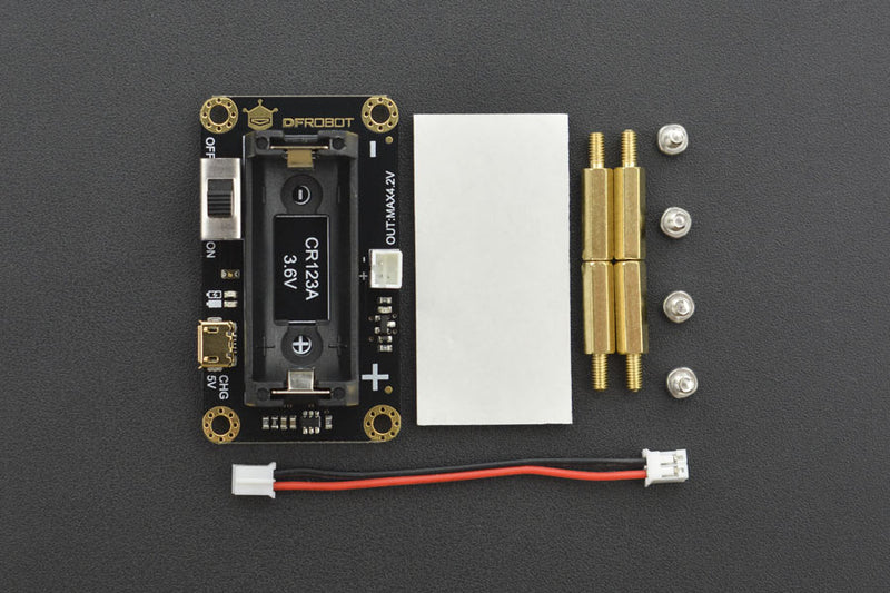 CR123A Li-ion Battery Holder(V1.0) - Buy - Pakronics®- STEM Educational kit supplier Australia- coding - robotics