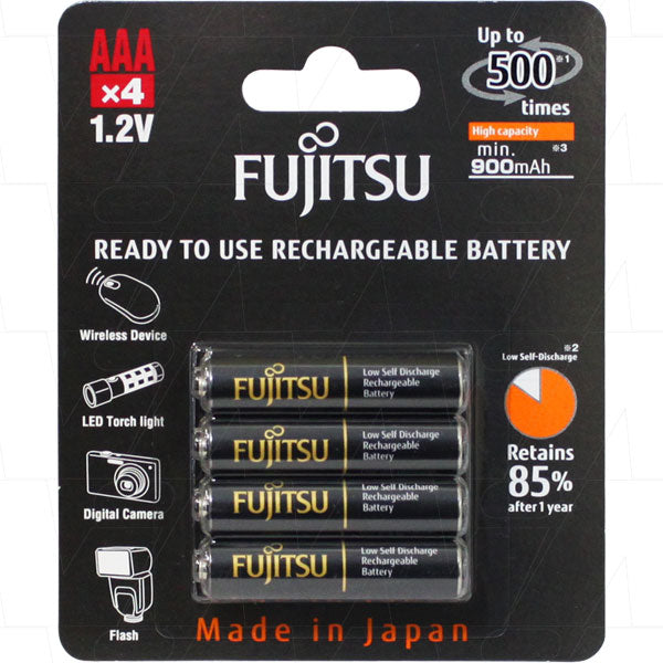 AAA FUJITSU  1.2V 900mAh NiMH rechargeable batteries Pack of 4 - Buy - Pakronics®- STEM Educational kit supplier Australia- coding - robotics
