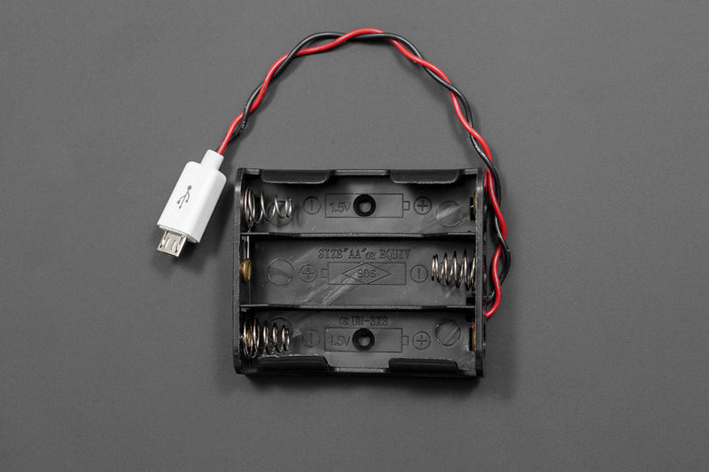 MicroUSB Battery Holder (3xAA) - Buy - Pakronics®- STEM Educational kit supplier Australia- coding - robotics