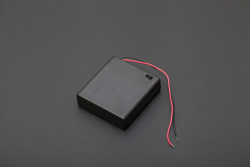 4xAA battery holder (square with cover) - Buy - Pakronics®- STEM Educational kit supplier Australia- coding - robotics