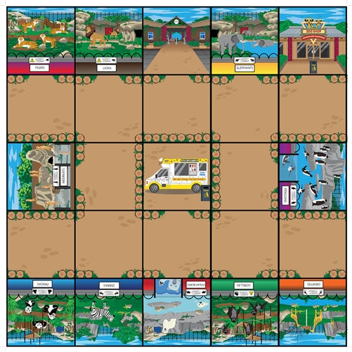 Zoo Mat for Bee Bot and Blue Bot - Buy - Pakronics®- STEM Educational kit supplier Australia- coding - robotics