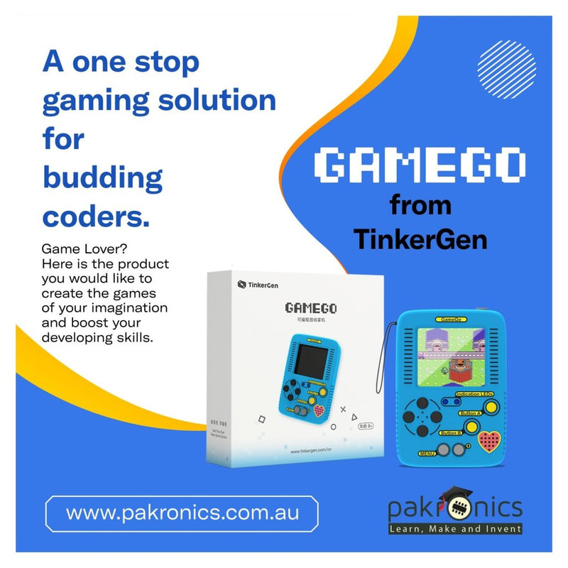 Buy GameGo - handheld console, code your own games with MakeCode