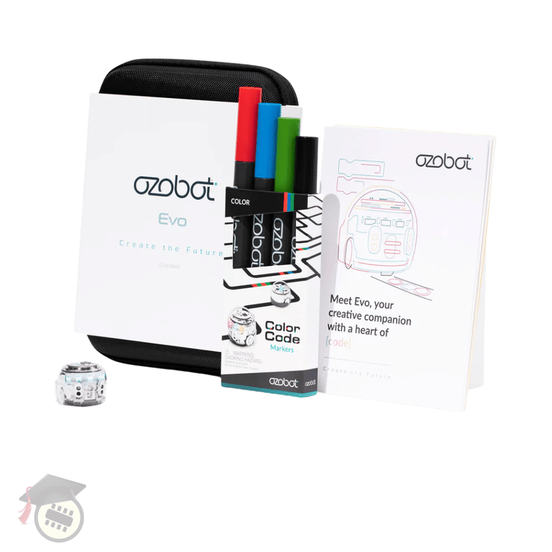 Ozobot Evo Classroom Kit, 18-pack, white