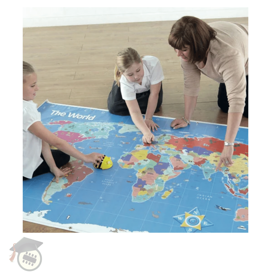 Buy World Map (Medium) for Bee-Bot and Blue-Bot PAKR-ET1211 TTS