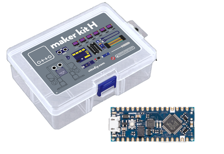 OTTO DIY maker kit humanoid with Arduino Nano Every - Buy - Pakronics®- STEM Educational kit supplier Australia- coding - robotics