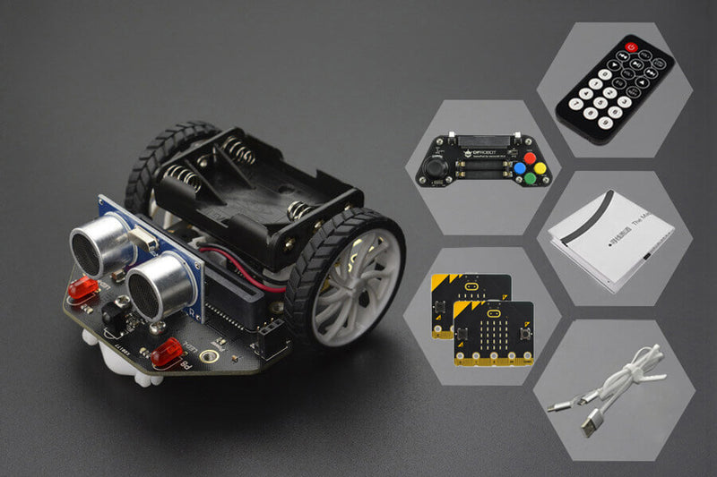micro: Maqueen Lite(with micro:bit V2/ micro:Gamepad/IR Remote Controller)