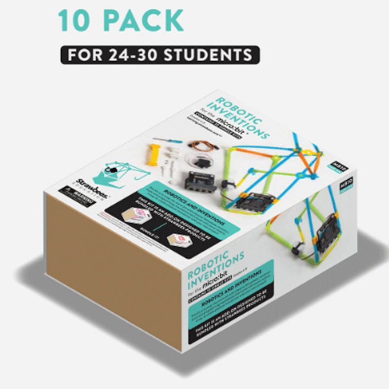 Strawbees Robotic Inventions for the Micro:bit – 10 Pack - Buy - Pakronics®- STEM Educational kit supplier Australia- coding - robotics