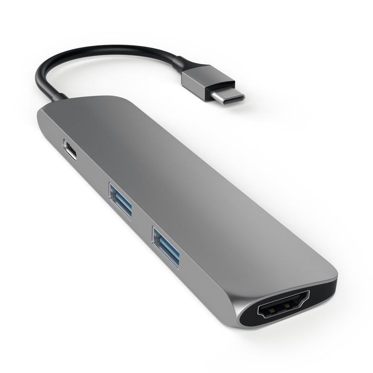 Satechi USB-C Slim Multi-Port Adapter - Silver - Buy - Pakronics®- STEM Educational kit supplier Australia- coding - robotics