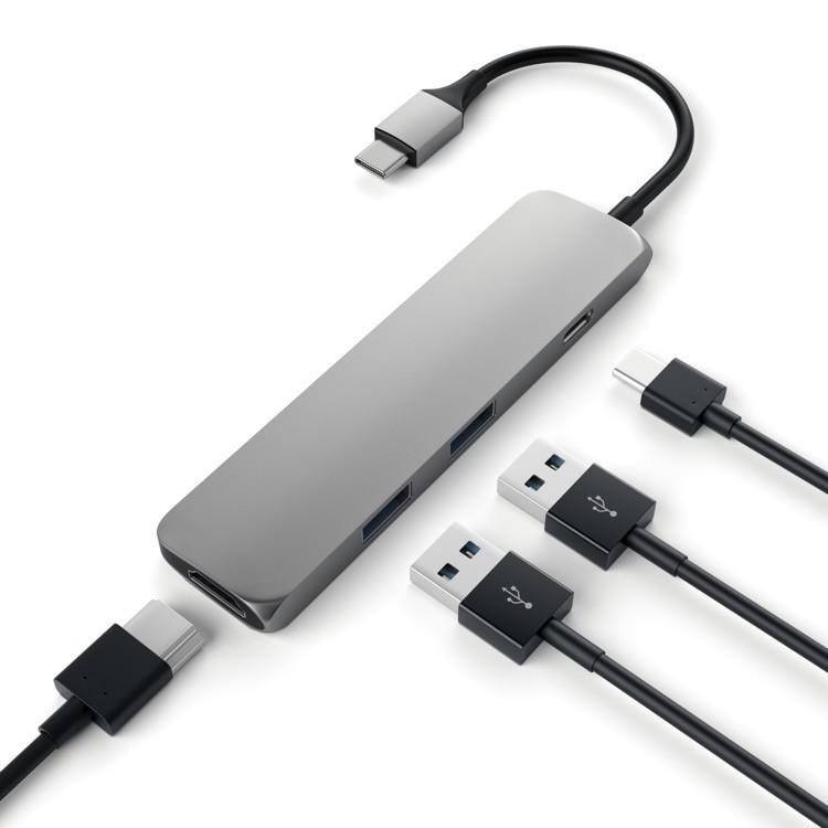 Satechi USB-C Slim Multi-Port Adapter - Space Grey - Buy - Pakronics®- STEM Educational kit supplier Australia- coding - robotics