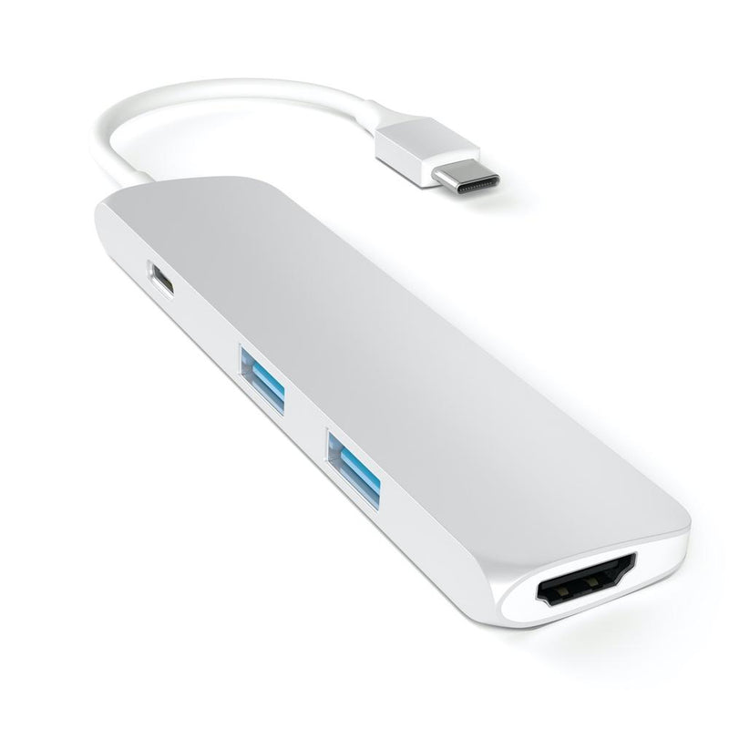 Satechi USB-C Slim Multi-Port Adapter - Silver - Buy - Pakronics®- STEM Educational kit supplier Australia- coding - robotics