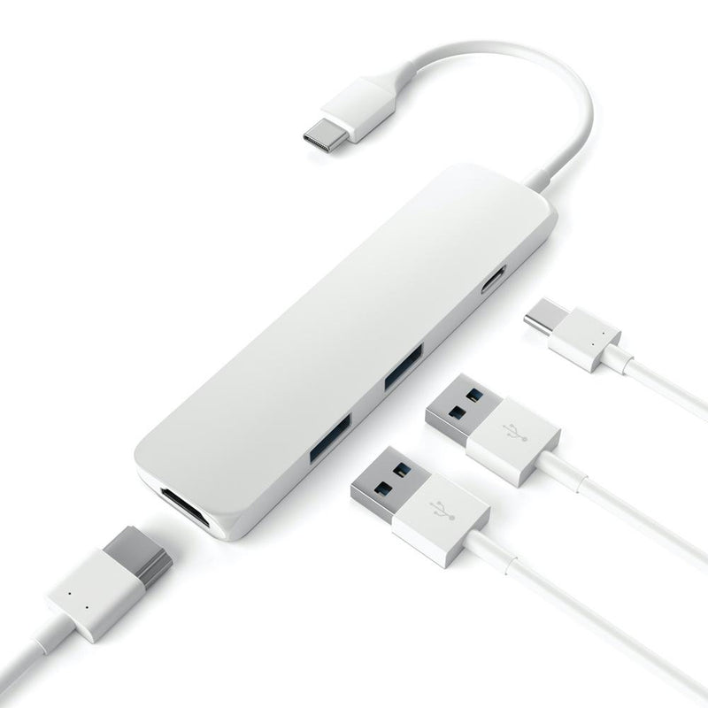 Satechi USB-C Slim Multi-Port Adapter - Silver - Buy - Pakronics®- STEM Educational kit supplier Australia- coding - robotics