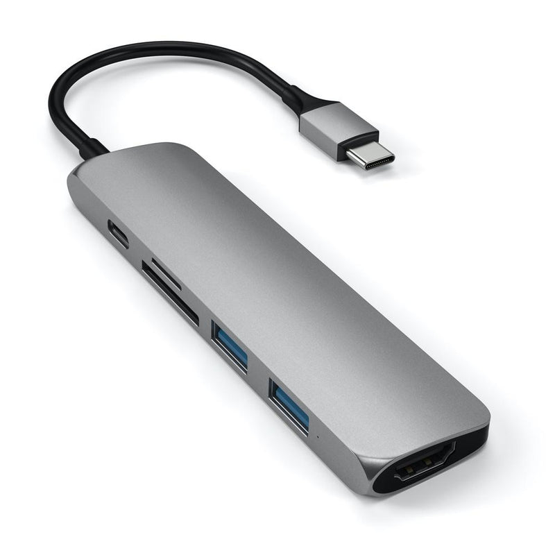 Satechi Slim USB-C MultiPort Adapter Version 2 - Space Grey - Buy - Pakronics®- STEM Educational kit supplier Australia- coding - robotics