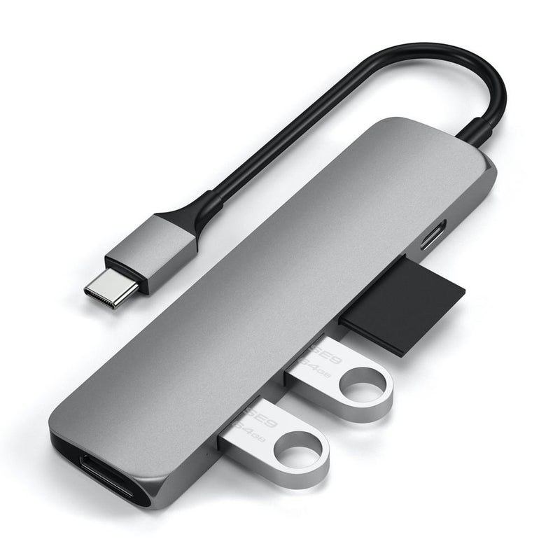 Satechi Slim USB-C MultiPort Adapter Version 2 - Space Grey - Buy - Pakronics®- STEM Educational kit supplier Australia- coding - robotics