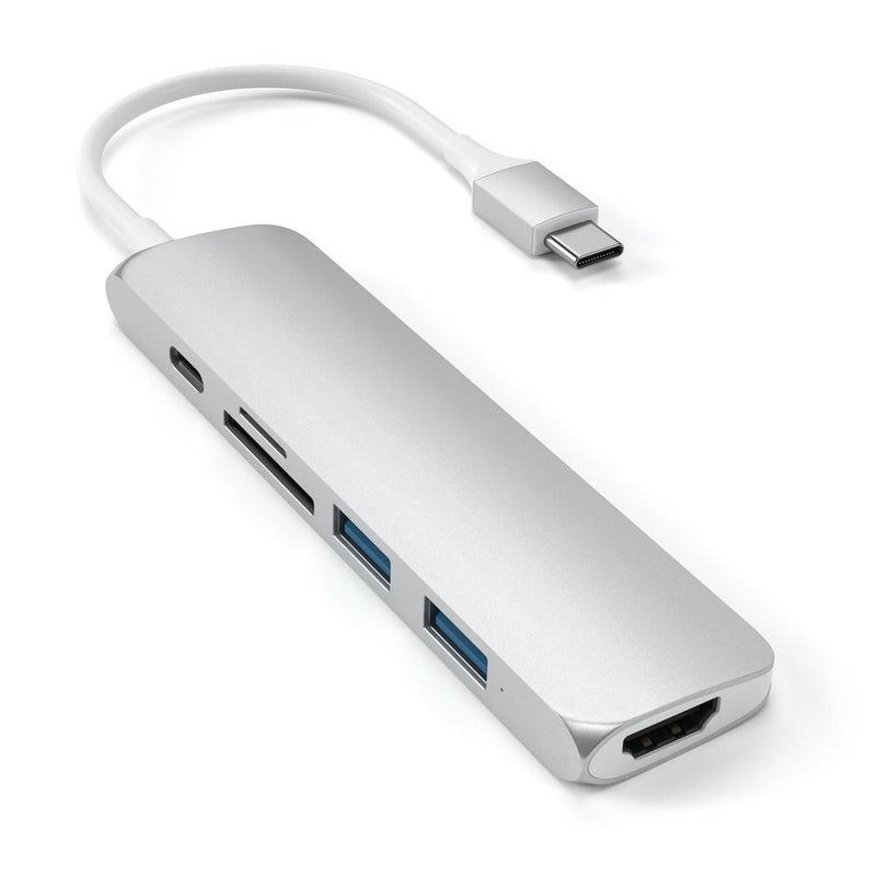 Satechi Slim USB-C MultiPort Adapter Version 2 - Silver - Buy - Pakronics®- STEM Educational kit supplier Australia- coding - robotics