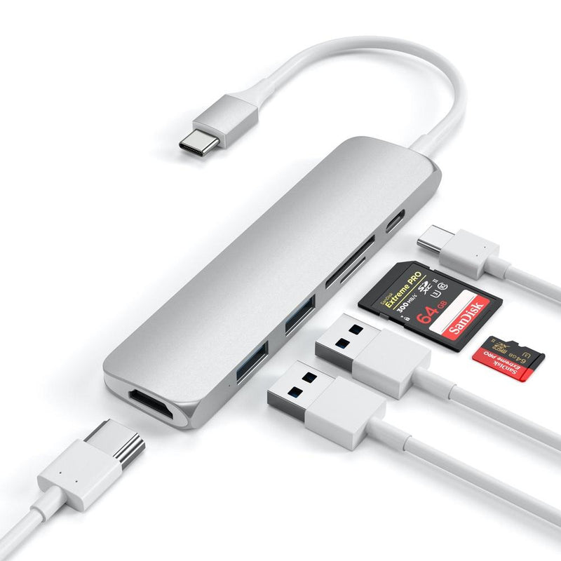 Satechi Slim USB-C MultiPort Adapter Version 2 - Space Grey - Buy - Pakronics®- STEM Educational kit supplier Australia- coding - robotics