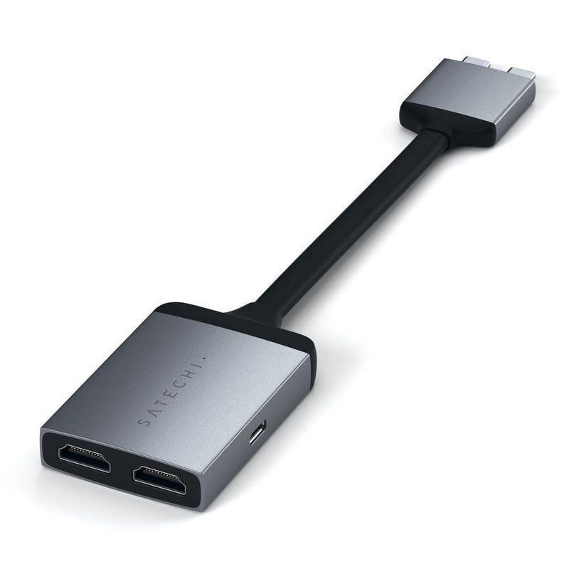 Satechi USB-C Dual HDMI Adaptor - Silver - Buy - Pakronics®- STEM Educational kit supplier Australia- coding - robotics