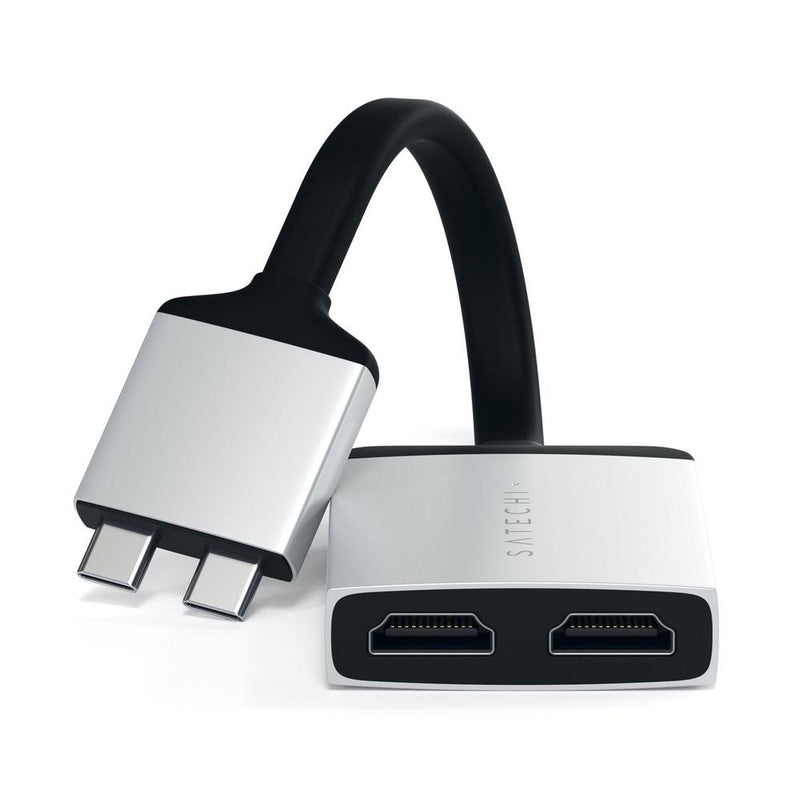 Satechi USB-C Dual HDMI Adaptor - Silver - Buy - Pakronics®- STEM Educational kit supplier Australia- coding - robotics