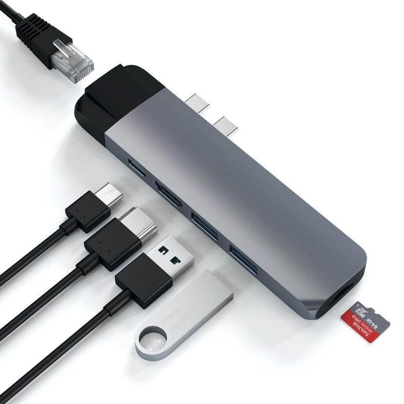Satechi USB-C Pro Hub w/ Ethernet & 4K HDMI - Silver - Buy - Pakronics®- STEM Educational kit supplier Australia- coding - robotics