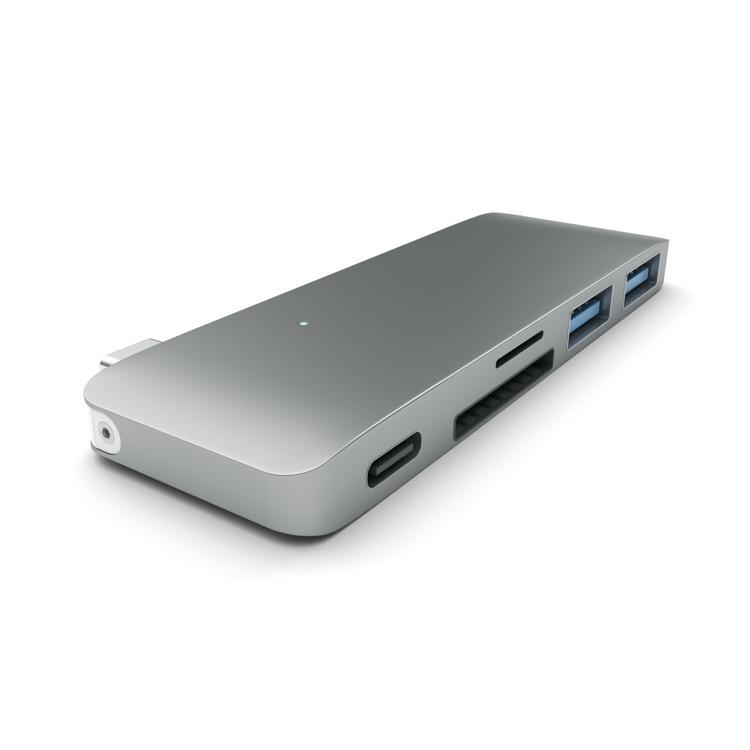 Satechi USB-C USB Pass Through Hub - Space Grey - Buy - Pakronics®- STEM Educational kit supplier Australia- coding - robotics