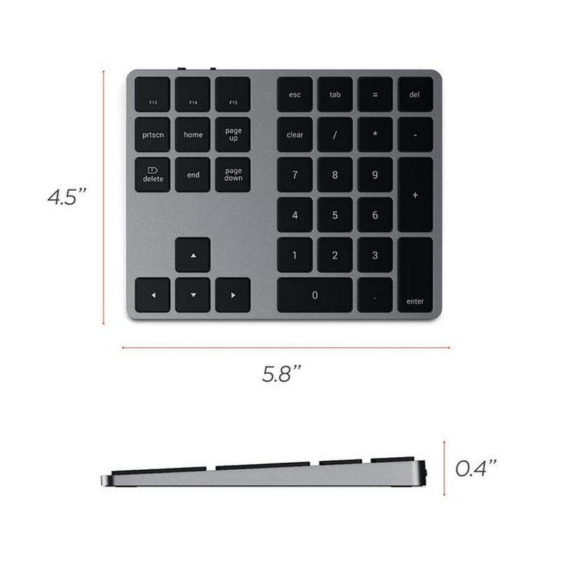 Satechi Bluetooth Extended Keypad - Space Grey - Buy - Pakronics®- STEM Educational kit supplier Australia- coding - robotics