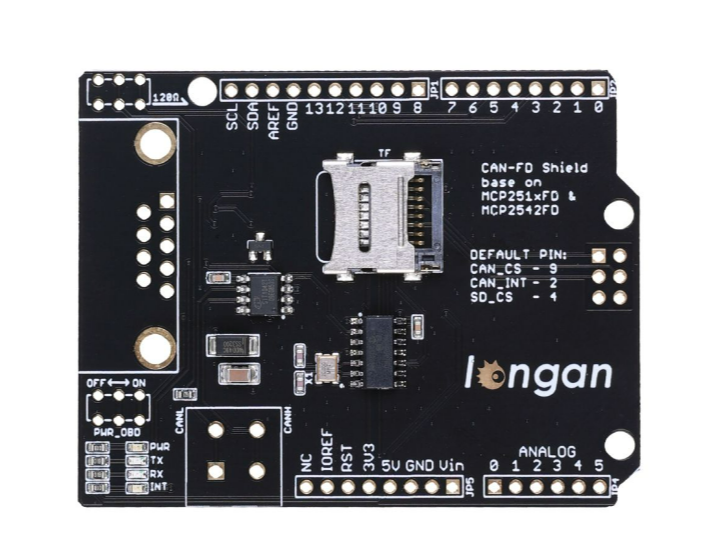 CAN FD Shield for Arduino - CAN-FD, CAN 2.0
