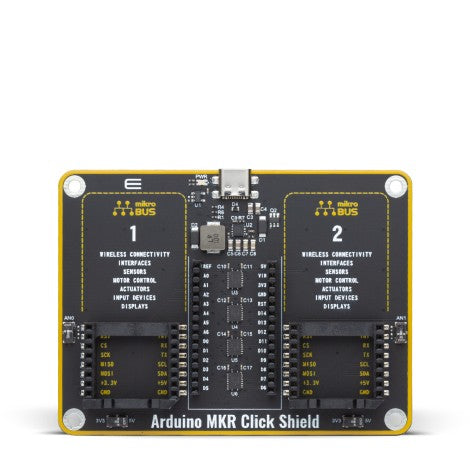 Shop Click Boards Click Shields Arduino MKR Click Shield Front