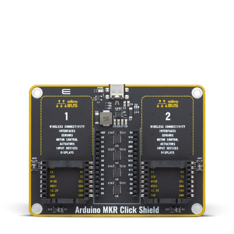 Shop Click Boards Click Shields Arduino MKR Click Shield Front