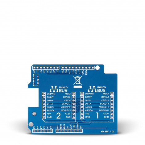 Mikroe Arduino UNO click shield back