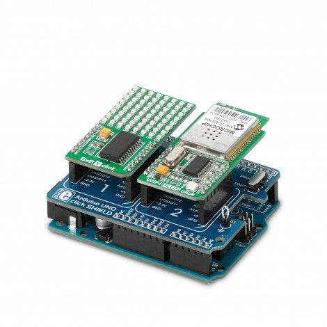 Mikroe Arduino UNO click shield back