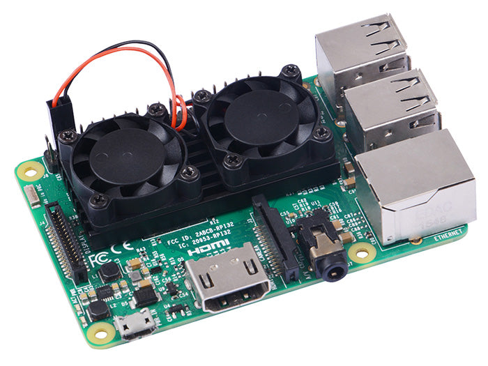 Raspberry Pi Ultimate Cooling Dual Fan - Buy - Pakronics®- STEM Educational kit supplier Australia- coding - robotics