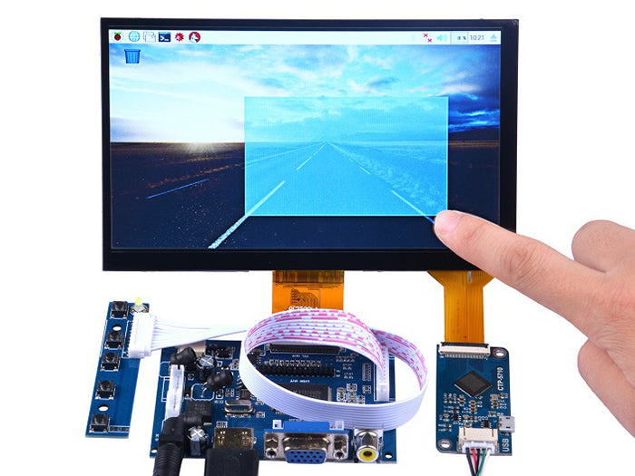 7 Inch 1024x600 Capacitive Touch Screen DIY Kit - Buy - Pakronics®- STEM Educational kit supplier Australia- coding - robotics