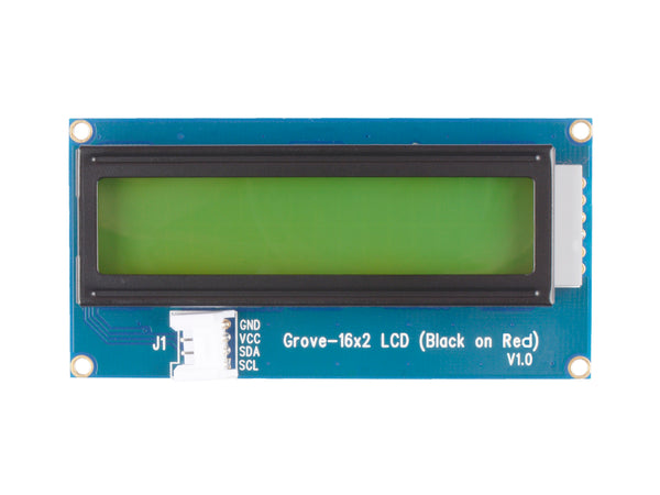 Grove - 16 x 2 LCD (Black on Red) - Buy - Pakronics®- STEM Educational kit supplier Australia- coding - robotics