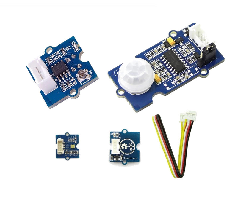 Grove sensor modules (4) kit for Microbit and Arduino - Buy - Pakronics®- STEM Educational kit supplier Australia- coding - robotics
