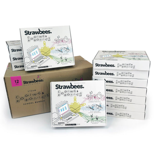 Strawbees Coding & Robotics School Bundle - Buy - Pakronics®- STEM Educational kit supplier Australia- coding - robotics