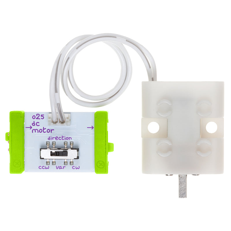 LittleBits DC Motor Tethered - Cross Axle