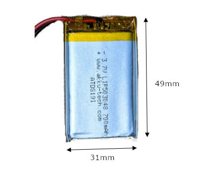 Lithium Ion Polymer Battery 3.7v 700mAH with JST connector - Buy - Pakronics®- STEM Educational kit supplier Australia- coding - robotics