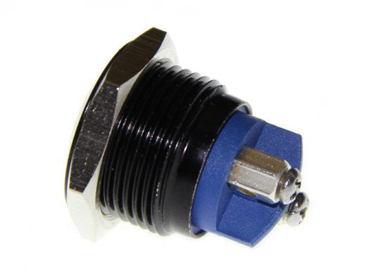 16mm Anti-vandal Metal Push Button - Carbon Black - Buy - Pakronics®- STEM Educational kit supplier Australia- coding - robotics