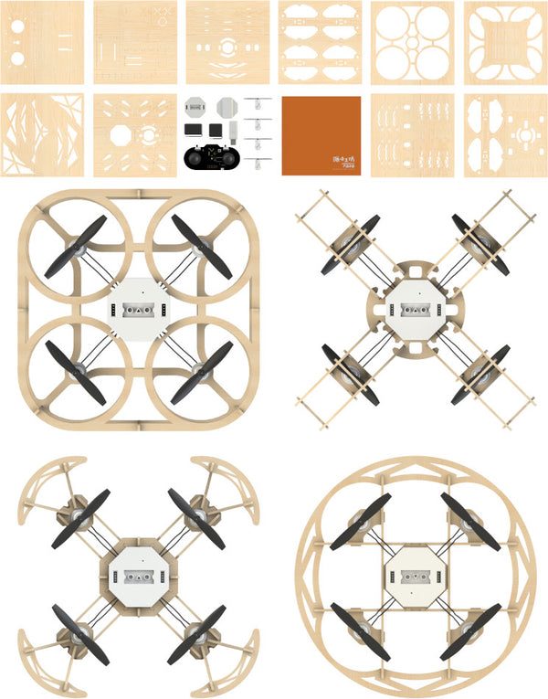 Airwood 4 in 1 Drone Kit with Camera and Program module and 3x Battery - Buy - Pakronics®- STEM Educational kit supplier Australia- coding - robotics