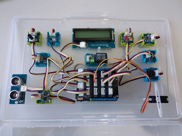 Teacher's Grove kit with Arduino UNO and storage box