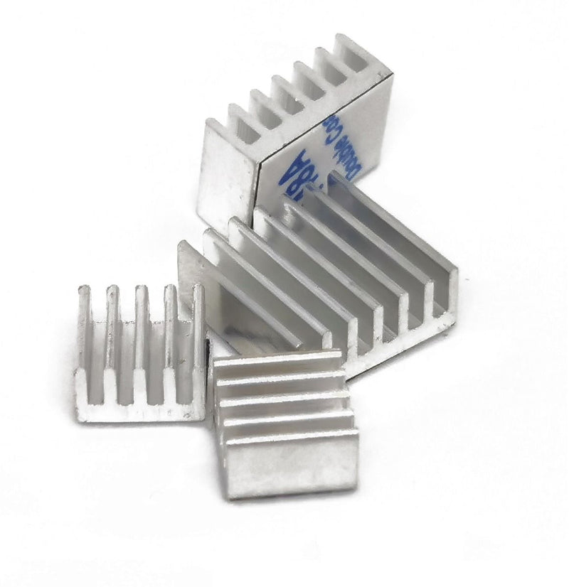 Heat Sink Kit for Raspberry Pi 4B - Silver Aluminum - Buy - Pakronics®- STEM Educational kit supplier Australia- coding - robotics